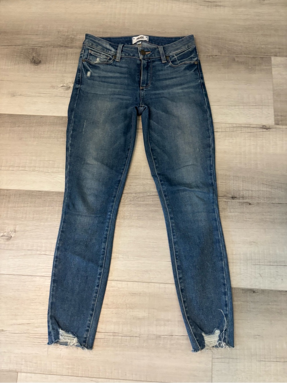 Jean Bundle! PAIGE + Judy Blue Jeans Size 25 Skinny Distressed Raw Hem - Picture 9 of 16